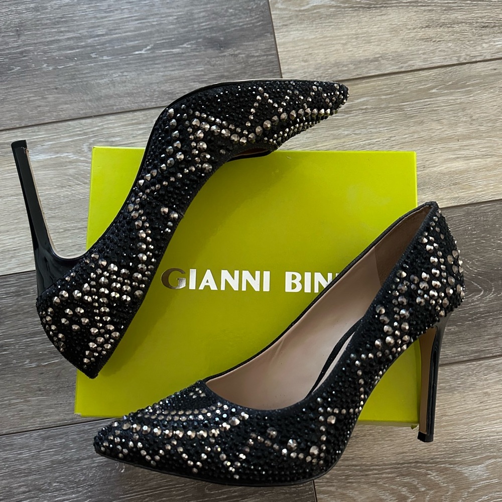 gianni bini rhinestone heels